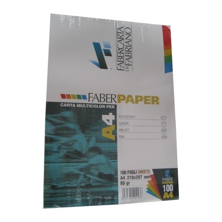 1 - SABACART 100 fogli Carta per fotocopie 80 gr 5 colori pastello assortiti