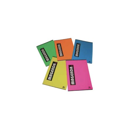 1 - MAGENDA Conf.10 pz Quaderno MONOCOLORE A5 Rig.C 24+1 fogli 90 gr