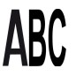 LETTERFIX Lettera O adesiva in vinile Nero opaco h.8 cm (Conf. 20pz)
