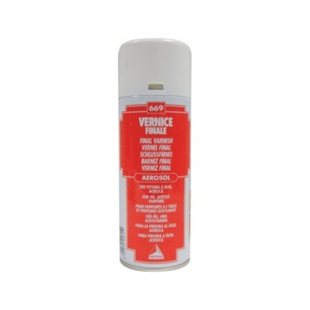 1 - VERNICE FINALE SPRAY MAIMERI 400ML M5832669 x pittura olio e acrilica