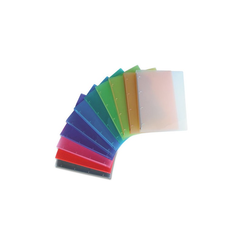 Raccoglitore Rigato in PPL 4 Anelli d.30mm 15X21 cm - Colori Assortiti 01/177-A5