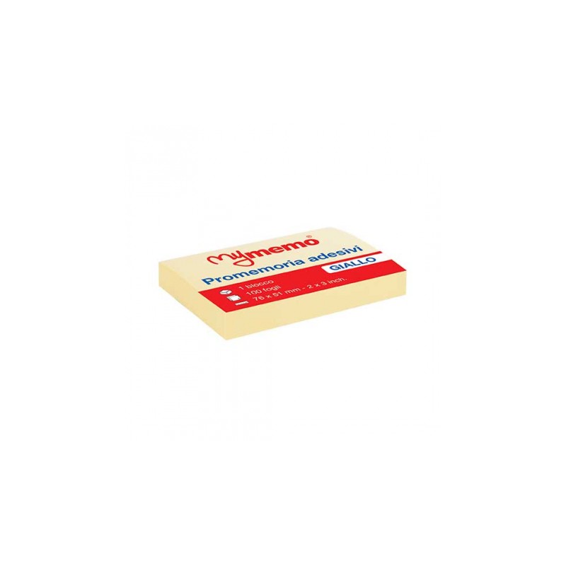 BLOCCO ADES.MY MEMO 76X51 GIALLO(12) 30/013-MY BLOCCO ADES.MY MEMO 76X51 GIALLO(12) 30/013-MY