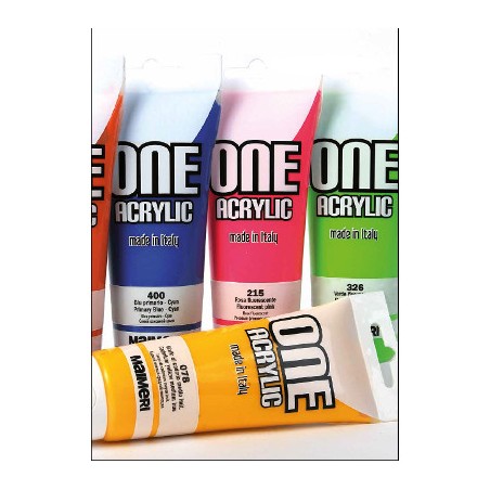 1 - CANSON MAIMERI Tempera ONE ACRYL Colori Acrilici 120 mL Rosa Fluo 215