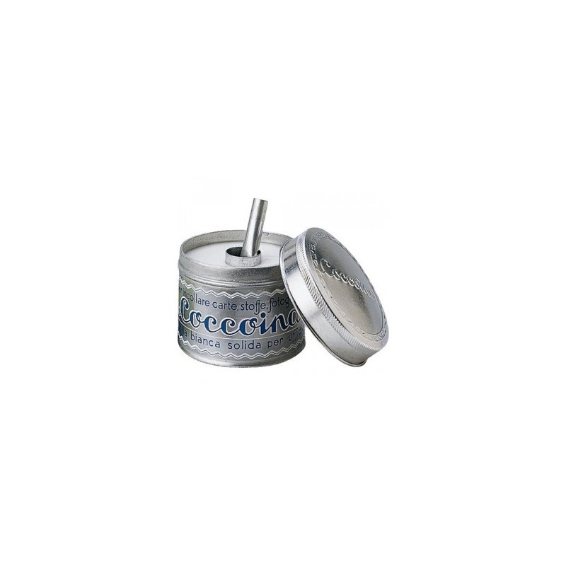 Coccoina colla solida con pennello 125 g in barattolo di alluminio 603