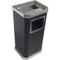 GETTACARTE-POSACENERE A COLONNA METALLO GRANDE QUADRO NERO B37 GETTACARTE-POSACENERE A COLONNA METALLO GRANDE QUADRO NERO B37