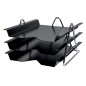 Zenith portacorrispondenza a 3 vaschette 830 nero Zenith portacorrispondenza a 3 vaschette 830 nero