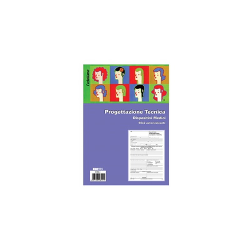 Blocco progettazione tecnica dispositivi medici 50x2 autoricalcante (50 moduli in 2 copie) Edipro - E5852A Blocco progettazione tecnica dispositivi medici 50x2 autoricalcante (50 moduli in 2 copie) Edipro - E5852A