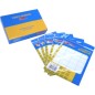 Etichette adesive bianche 46x20 mm confezione 10 fogli OP11.49 Etichette adesive bianche 46x20 mm confezione 10 fogli OP11.49