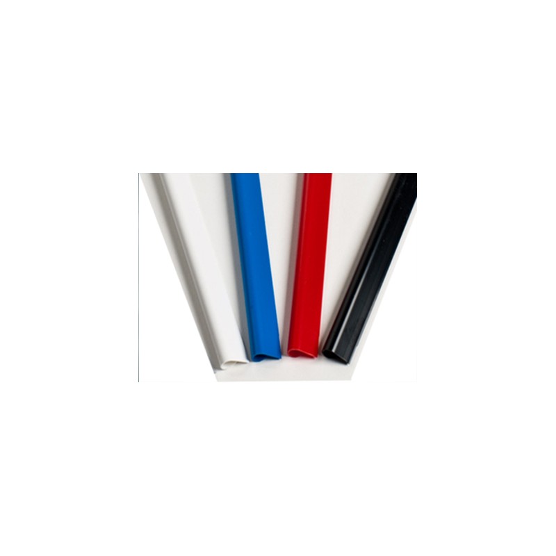 O.P. 100 pezzi Dorsi rigidi rilegafogli 8 mm colore rosso O.P. 100 pezzi Dorsi rigidi rilegafogli 8 mm colore rosso