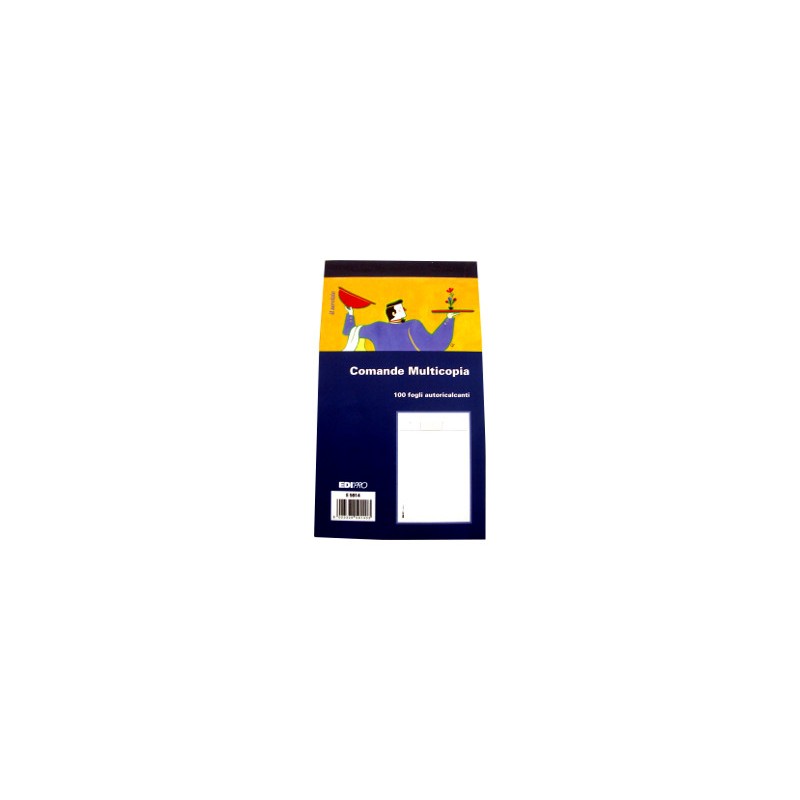 EDIPRO Blocco Comande E5914 9,9x17 cm 50 Fogli 2 Tagliandi Autoricalcanti 3 Copie EDIPRO Blocco Comande E5914 9,9x17 cm 50 Fogli 2 Tagliandi Autoricalcanti 3 Copie