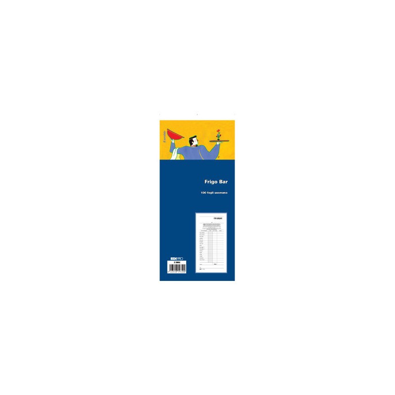 Blocco frigo bar 50x2 fogli autoricalcante, 22x10 cm (50 moduli in 2 copie) Edipro - E5962A Blocco frigo bar 50x2 fogli autoricalcante, 22x10 cm (50 moduli in 2 copie) Edipro - E5962A