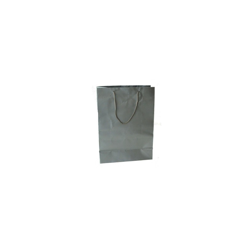 SHOPPER Buste in Carta Tinta Unita Colore Argento 27x12x37 Pezzi 12 SHOPPER Buste in Carta Tinta Unita Colore Argento 27x12x37 Pezzi 12