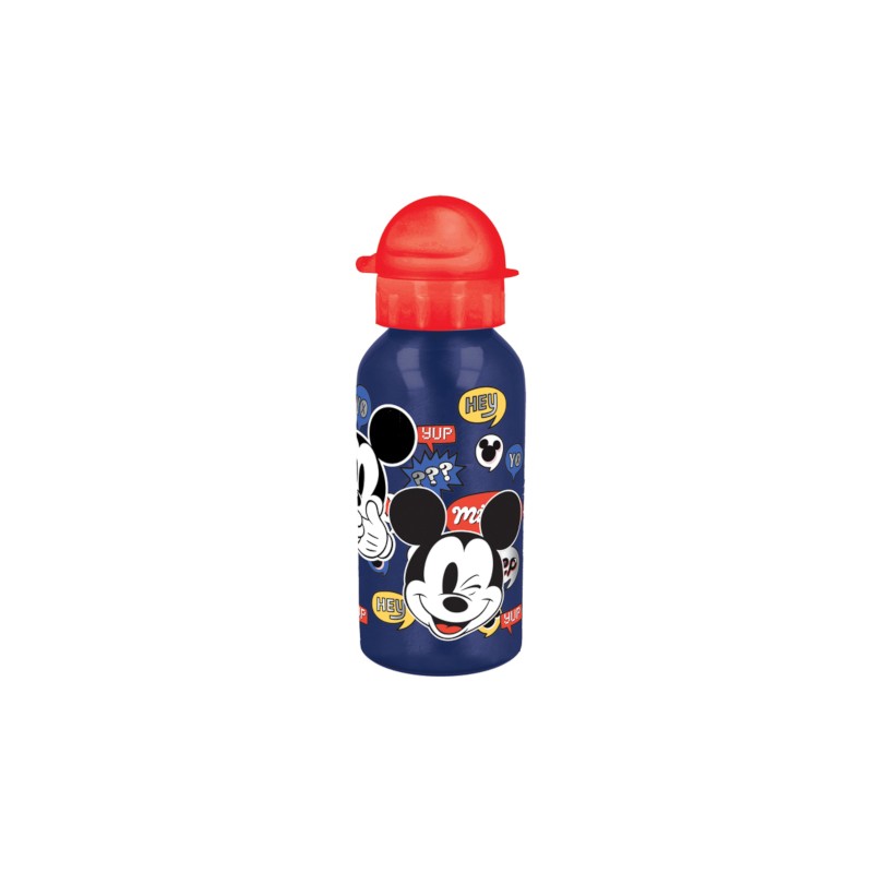 Boraccia in alluminio Mickey con Tappo 400 ML ST50134 Boraccia in alluminio Mickey con Tappo 400 ML ST50134