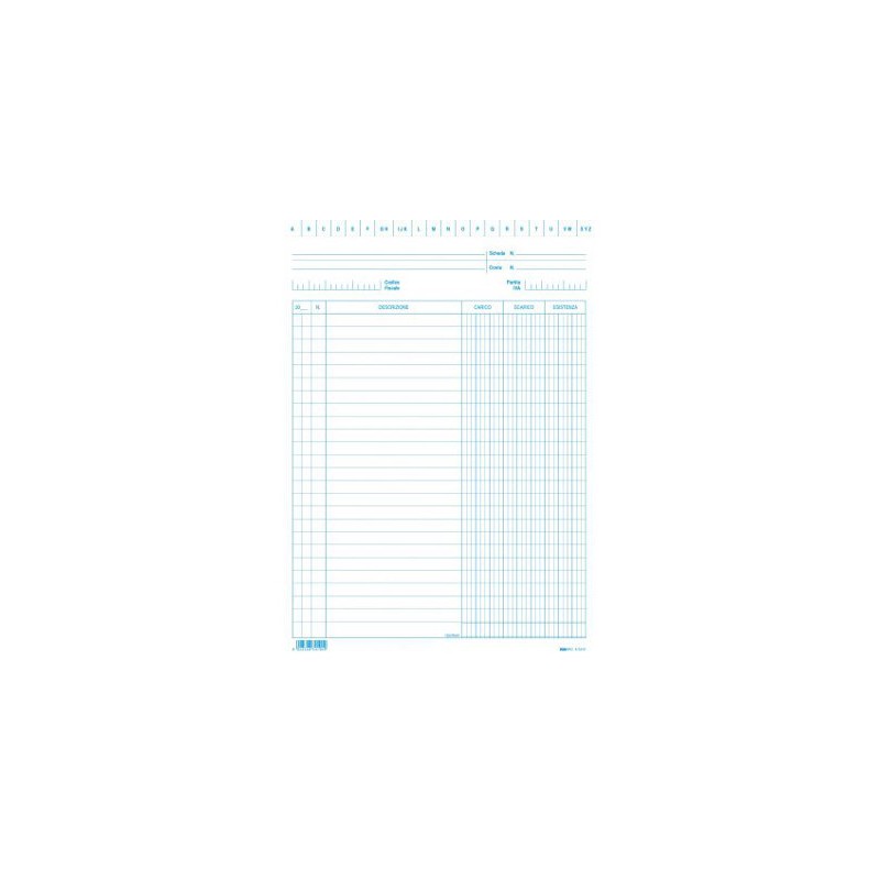 Scheda Archivio Schedario Carico Scarico Esistenza 100 Pezzi 24x17 Edipro - E3419 Scheda Archivio Schedario Carico Scarico Esistenza 100 Pezzi 24x17 Edipro - E3419