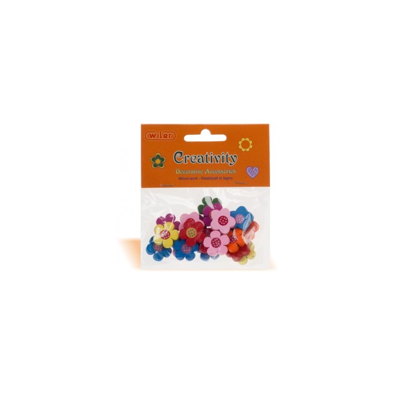 ACCESSORI CREATIVITY STELLA FIORE IN LEGNO WD11 ACCESSORI CREATIVITY STELLA FIORE IN LEGNO WD11