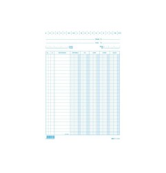 1 - EDIPRO 100 SCHEDE VERTICALI 24X17CM DARE/AVERE/SALDO/IVA E3426