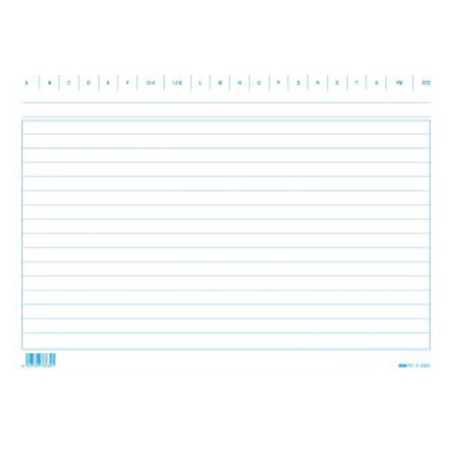 100 schede rigate 17x24cm orizzontale Edipro - E3363