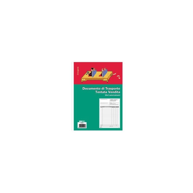 EDIPRO Blocco documento di trasporto carico tentata vendita 50x2 autoricalcante E5220C