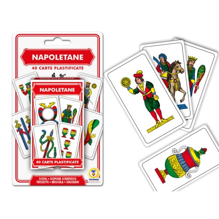 1 - TEOREMA CARTE DA GIOCO NAPOLETANE  40 PZ PLAST. 40517