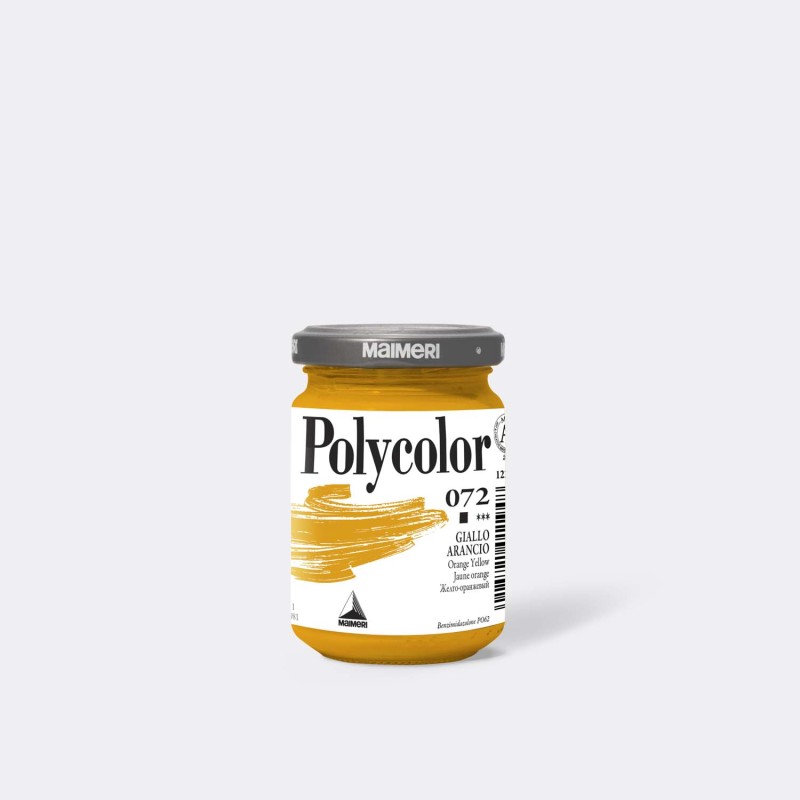 Maimeri Polycolor colore vinilico Giallo arancio 140 ml M1220072 Maimeri Polycolor colore vinilico Giallo arancio 140 ml M1220072