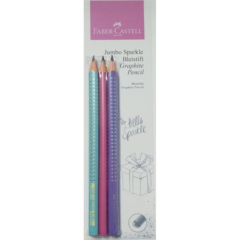 MATITE JUMBO SPARKLE 3PZ. FABER-CASTELL 20241 MATITE JUMBO SPARKLE 3PZ. FABER-CASTELL 20241