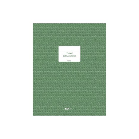 1 - EDIPRO  Registro Verbale assemblea 92 pagine numerate E2383