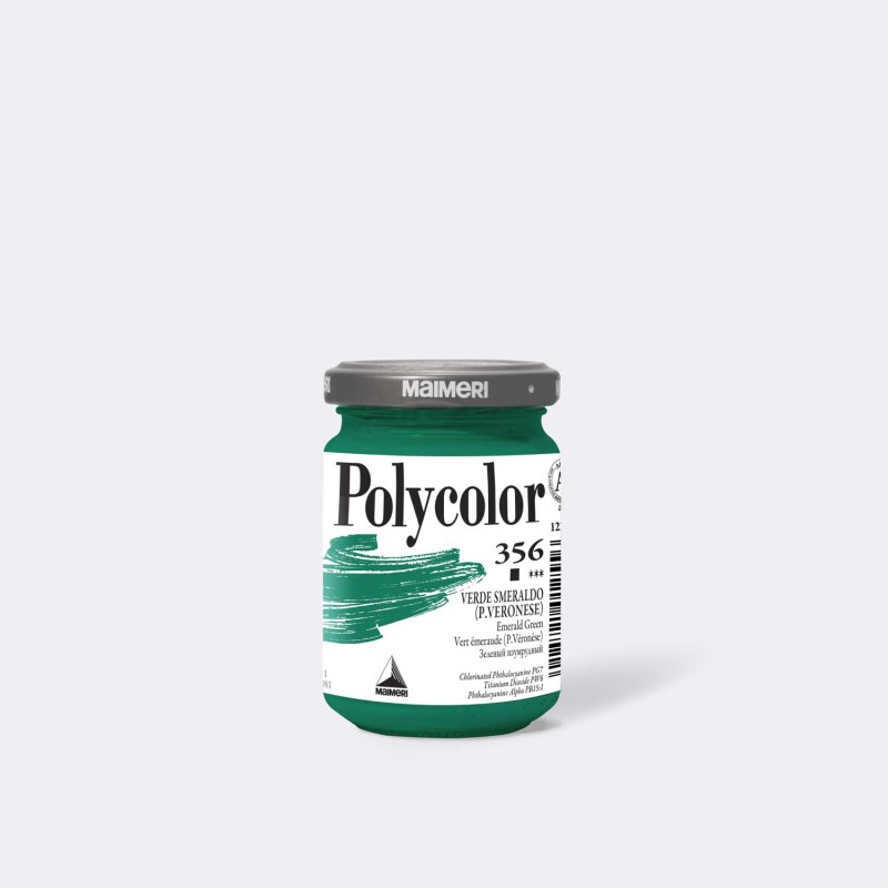 Maimeri Polycolor colore vinilico Verde smeraldo (P.Veronese) 140 ml M1220356