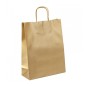 Carpad shopper in carta sealing avana 18+8x24 cm maniglia ritorta 50 pezzi ref.36 Carpad shopper in carta sealing avana 18+8x24 cm maniglia ritorta 50 pezzi ref.36