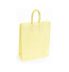 1 - SHOPPER CARTA 27+12x37 CREMA Ritorta -50pz ref.39