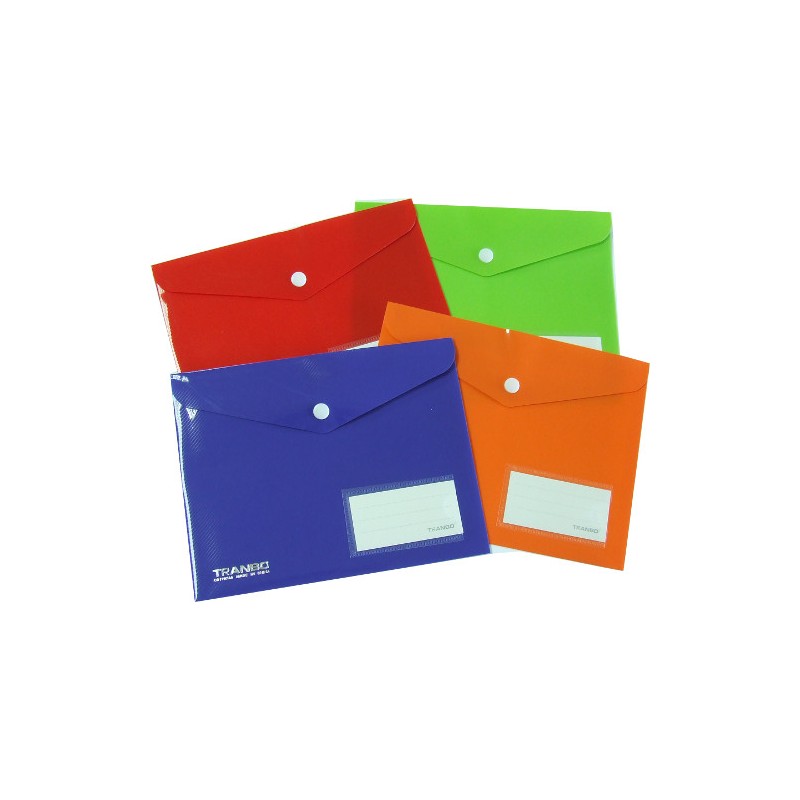 Busta portadocumenti con bottone colori ass. 12 pz. CB1707A5