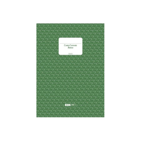 1 - EDIPRO  Registro c/c banca 100 pagine 17x12 E2653