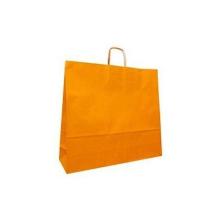 1 - SHOPPER CARTA 27+12x37 ARANCIO Ritorta -50pz ref.138