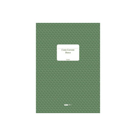 Registro c/c banca 100 pagine 24x17 Edipro - E2683