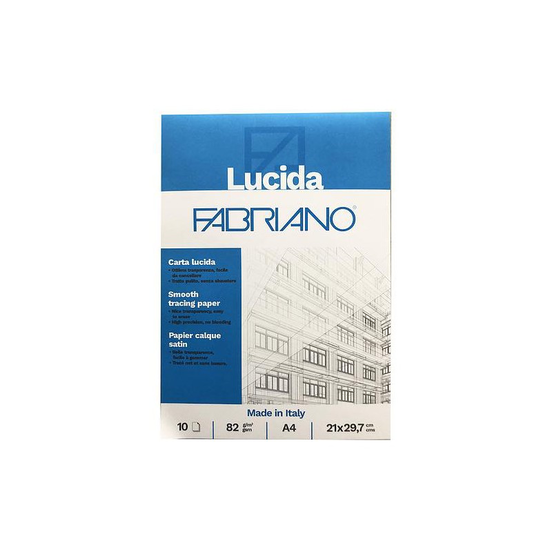 Fabriano Blocco Carta Lucida A4 82 g/m² 10 fogli 19100659 Fabriano Blocco Carta Lucida A4 82 g/m² 10 fogli 19100659