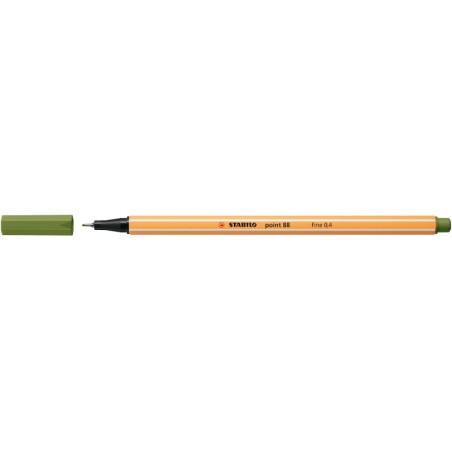 1 - Penna Stabilo point 88/35 Fineliner verde mimetico