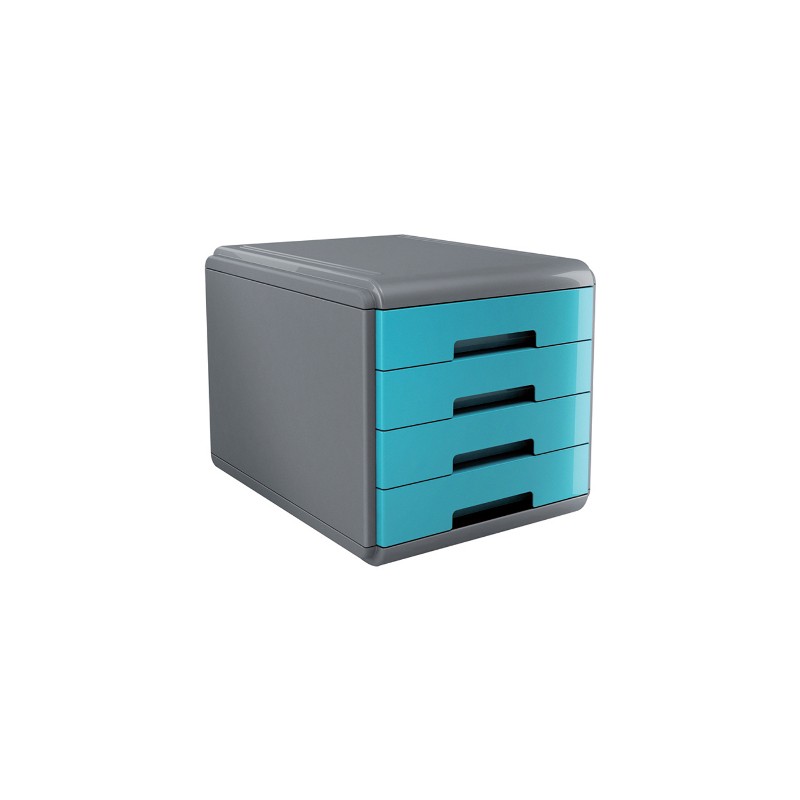 Arda cassettiera Mydesk 4 cassetti turchese 18P4PTU Arda cassettiera Mydesk 4 cassetti turchese 18P4PTU