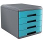 Arda cassettiera Mydesk 4 cassetti turchese 18P4PTU Arda cassettiera Mydesk 4 cassetti turchese 18P4PTU