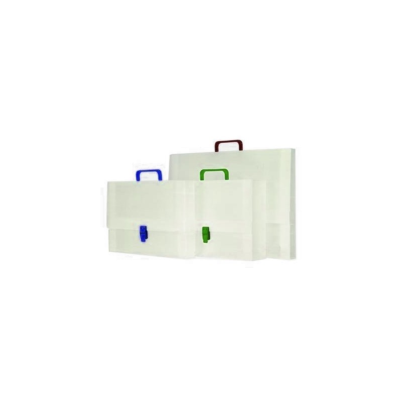 Artgraf valigia portadisegni in plastica polionda neutra doppia chiusura 70x100 cm dorso 4 cm 714-MA
