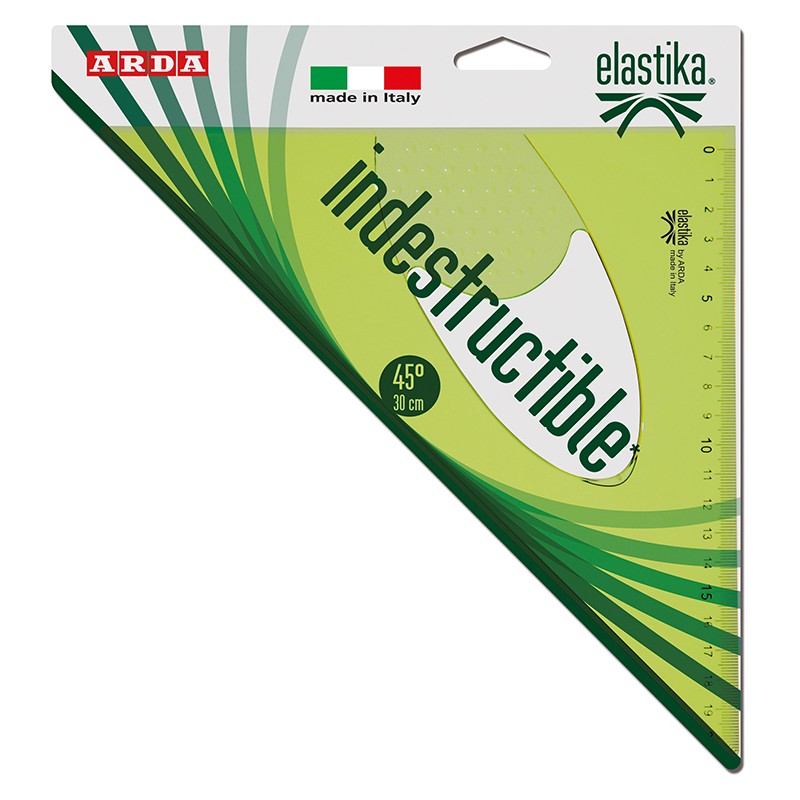 Arda squadra Elastika 45° 30 cm infrangibile – confezione da 10 pezzi EL4530