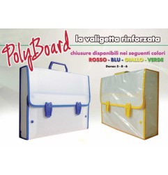1 - ARTGRAF Valigia in Polionda Rinforzata a 2 Chiusure 35x50x6 PBD6