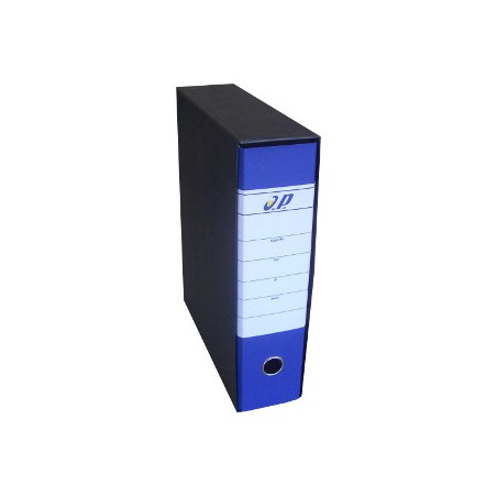 1 - O.P. Registratore d'archivio con custodia protocollo d.8 blu OP