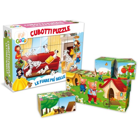 1 - TEOREMA GOGO - CUBOTTI PUZZLE FIABE ITALIANE 12 PZ 62866