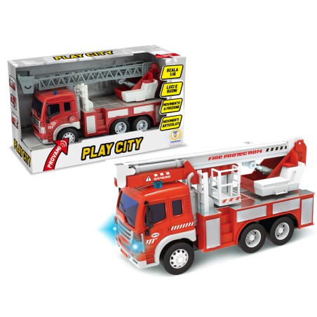 1 - TEOREMA PLAY CITY- CAMION ANTINCENDIO LUCI E SUONI 2 MDL 64135