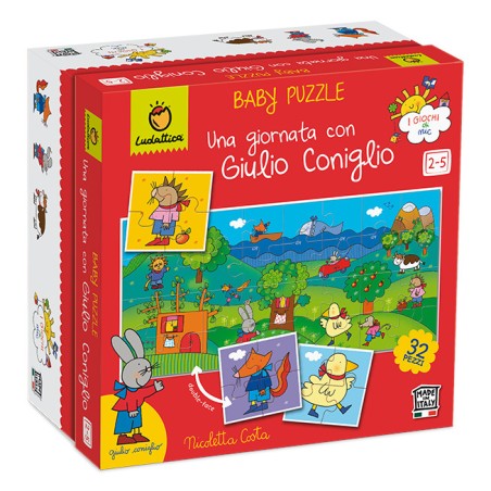 1 - LUDATTICA BABY PUZZLE-UNA GIORNATA CON GIULIO CONIGLIO-GIULIO CONIGLIO 20224