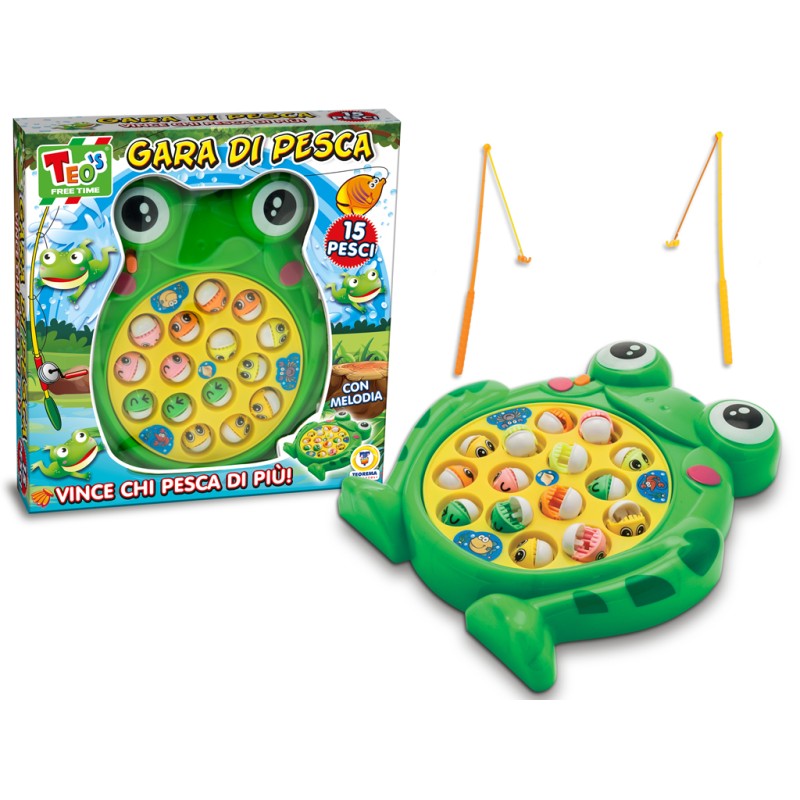 TEOREMA TEO'S - GIOCO PESCA RANOCCHIA 15 PESCI 64402 TEOREMA TEO'S - GIOCO PESCA RANOCCHIA 15 PESCI 64402