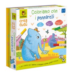 1 - LUDATTICA CREA DUDU' - COLORIAMO CON I PENNARELLI 21238