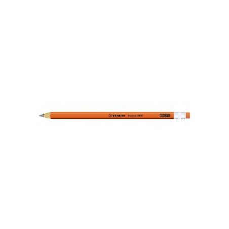 1 - MATITE STABILO SWANO FUSTO ARANCIONE FLUO C/GOMMA -12pz 4907/HB-54