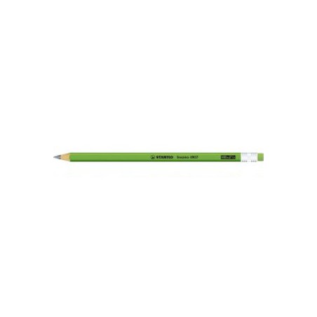 1 - MATITE STABILO SWANO FUSTO VERDE FLUO C/GOMMA -12pz 4907/HB-33
