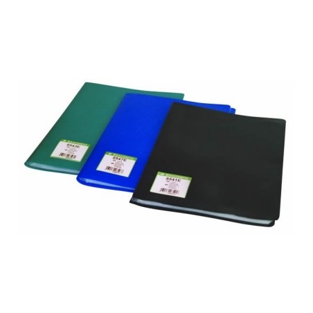 Portalistino Exacompta Opak A4 40 buste, copertina morbida in polipropilene, verde scuro - 8543E