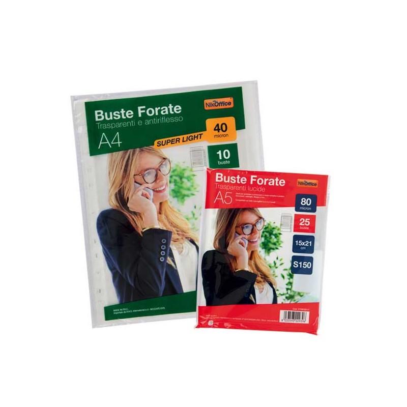 Buste a foratura universale 15x21 cm 25 pz. 01/001-1 Buste a foratura universale 15x21 cm 25 pz. 01/001-1